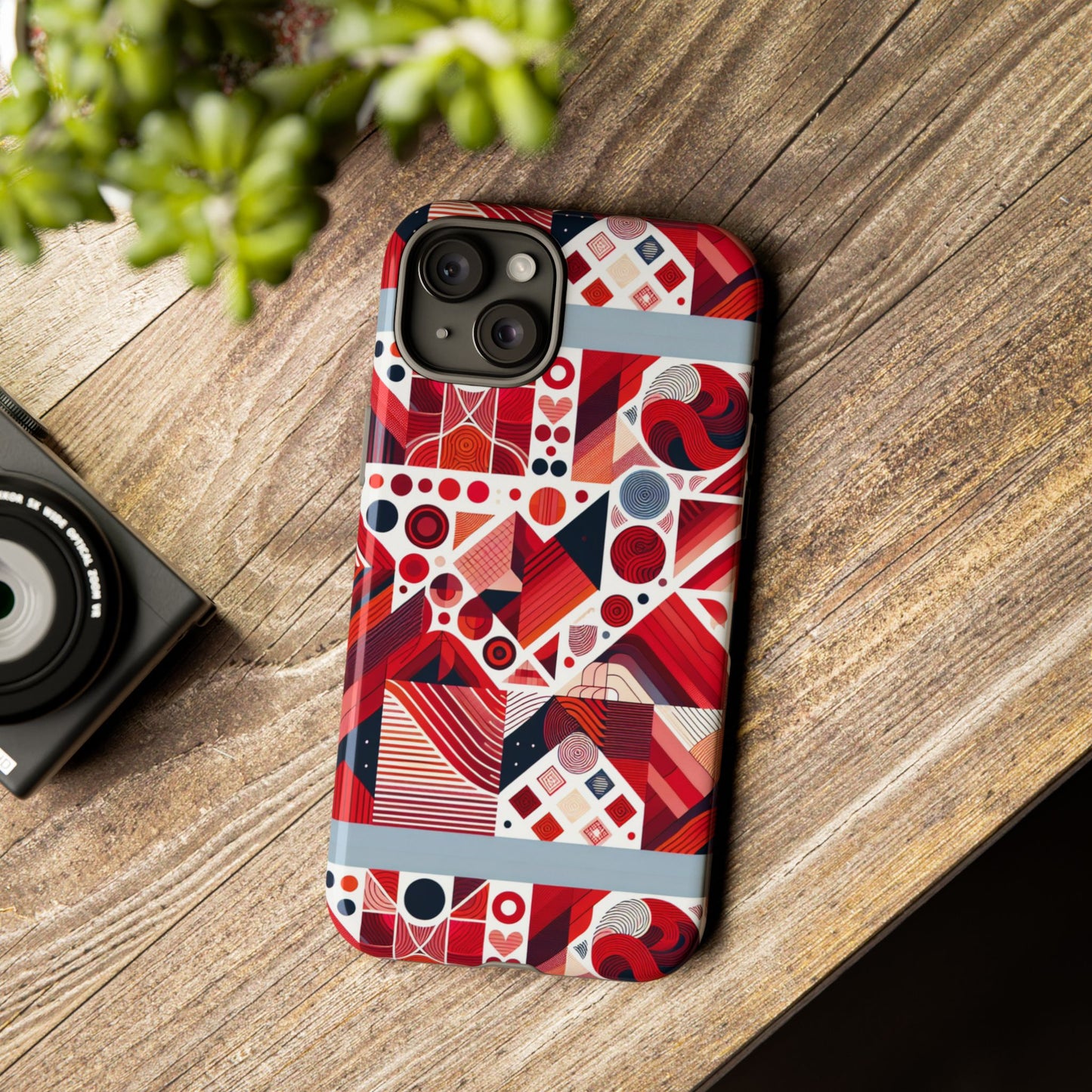 pattern image 8 vibrant shockproof phone case for kids and teens with abstract geometric design compatible with iphone 13, 14, 15 & 16 – all models including pro, pro max & plus