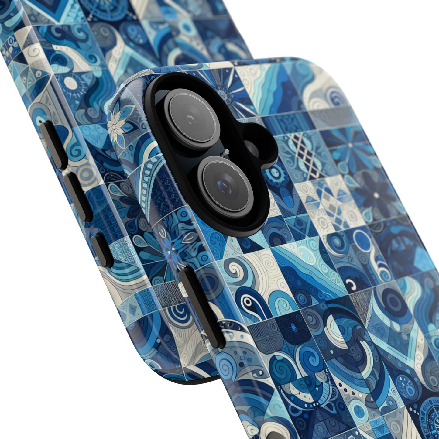 pattern image 8 vibrant 3d phone case for anime and comic fans with geometric art finish compatible with iphone 13, 14, 15 & 16 – all models including pro, pro max & plus