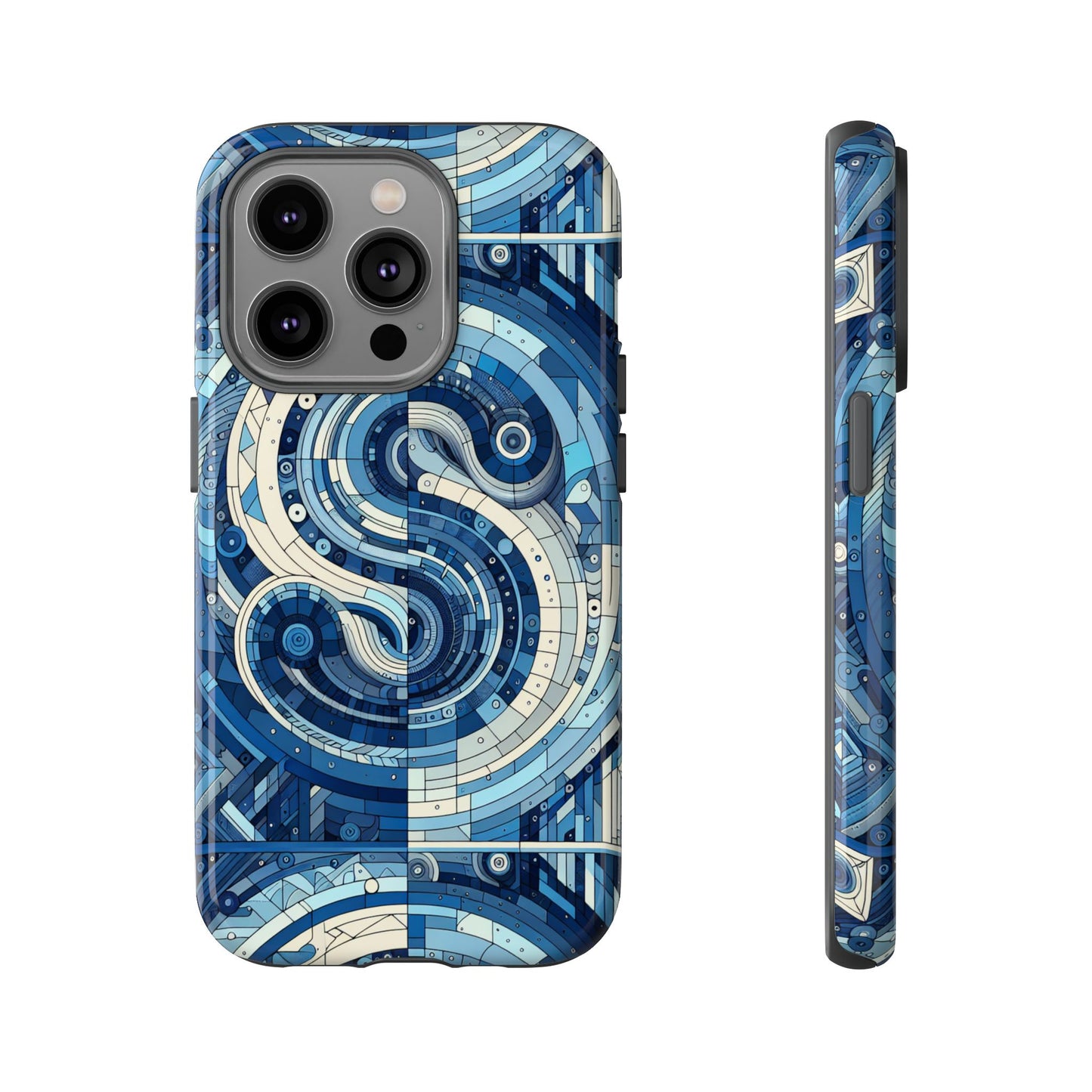 blue alphabet s phone case for samsung and iphone shockproof protective cover with 3d wrap design and vibrant print