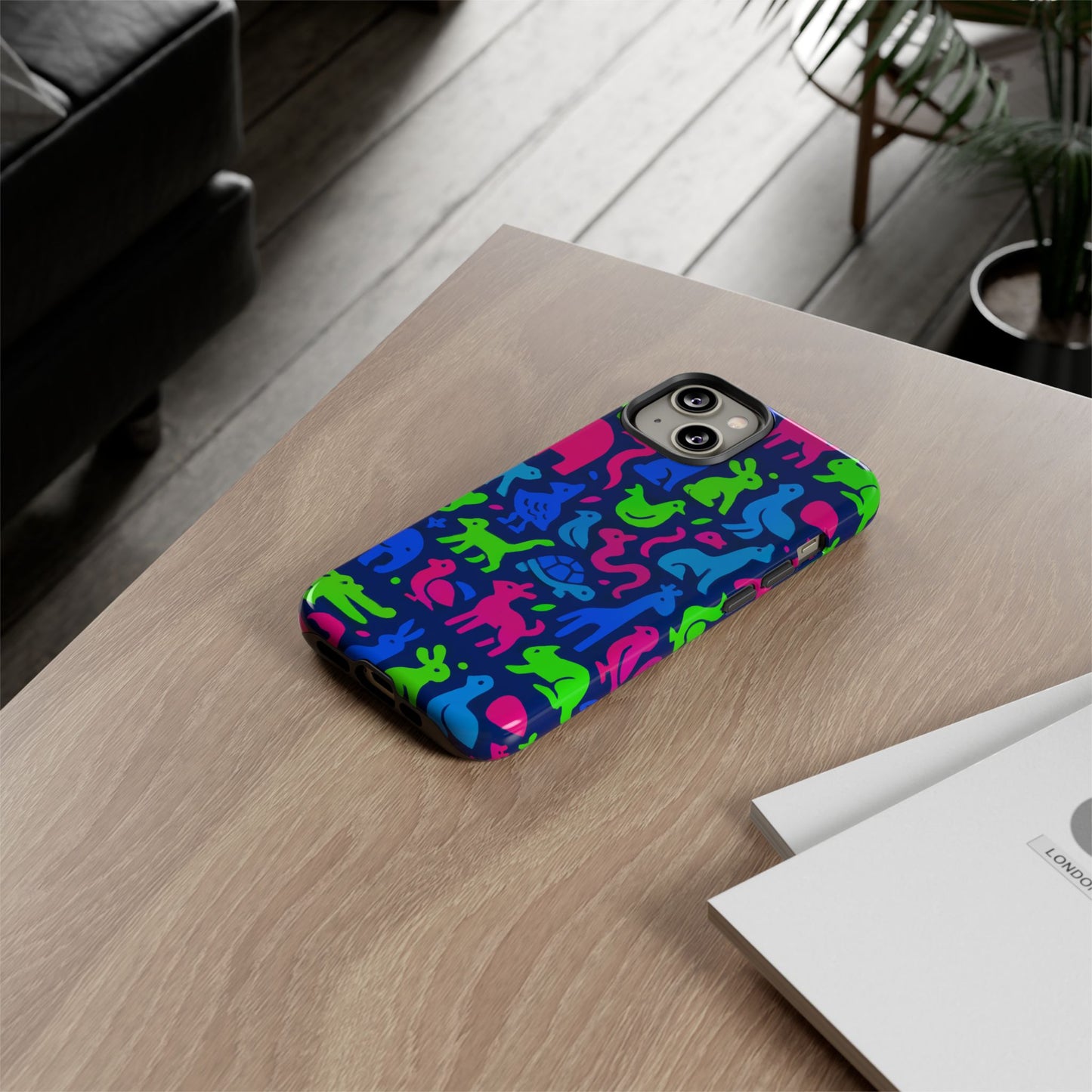 vibrant animal print phone case with 3d design for stylish protection compatible with iphone 13, 14, 15 & 16 – all models including pro, pro max & plus