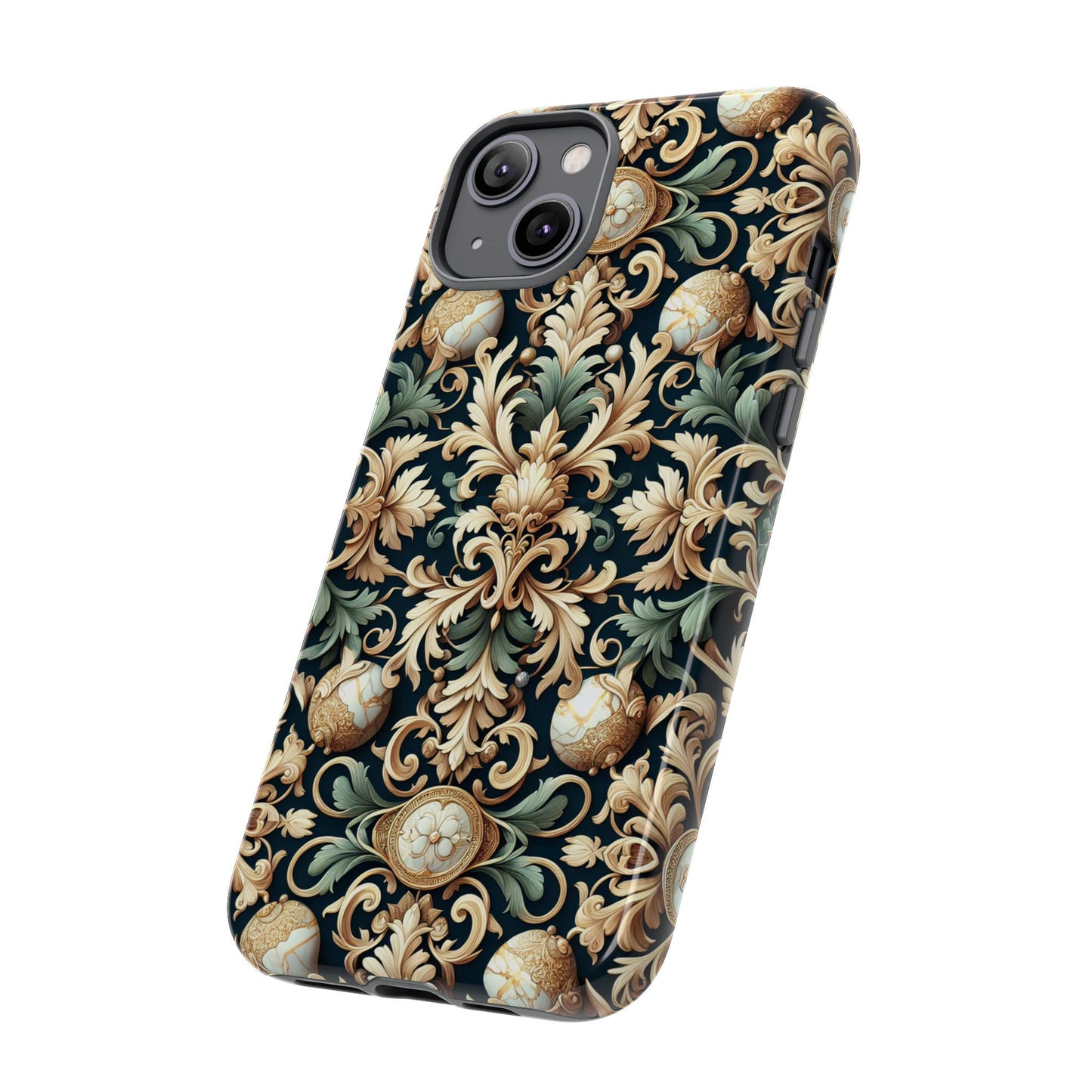 pattern image 7 vibrant 3d phone case for anime and comic fans with baroque style decorative design compatible with iphone 13, 14, 15 & 16 – all models including pro, pro max & plus