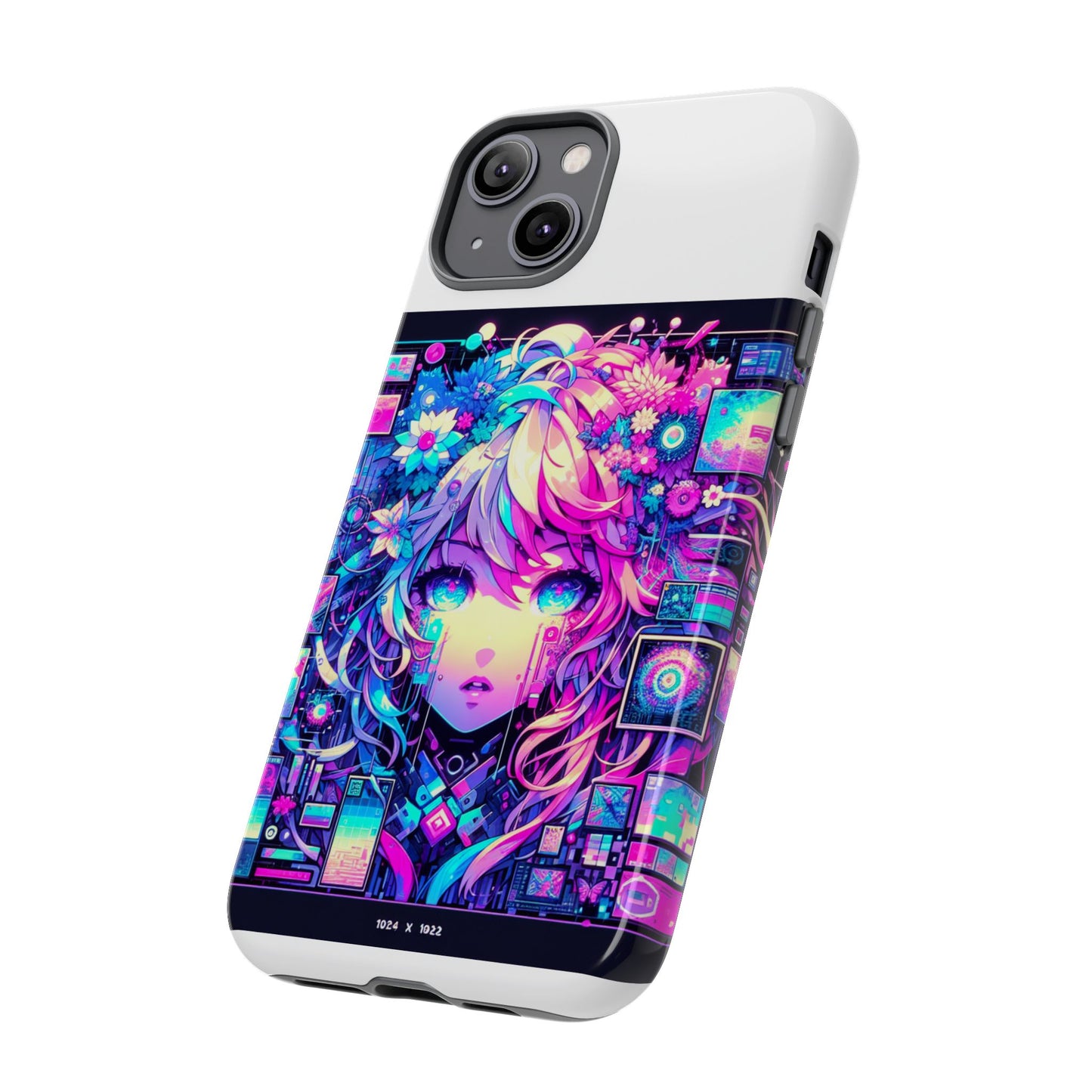 ai generated still slays protective phone case for anime lovers, vibrant 3d wrap design, durable shock absorption, uv protected, glossy or matte finish
