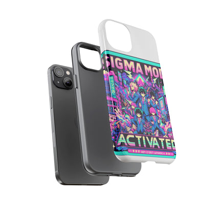 Vibrant Sigma Mode Activated Protective Phone Case for Anime Lovers, 3D Wrap Design, Durable TPU Silicone, UV Protected, Stylish Drop Protection, Gift for Friends