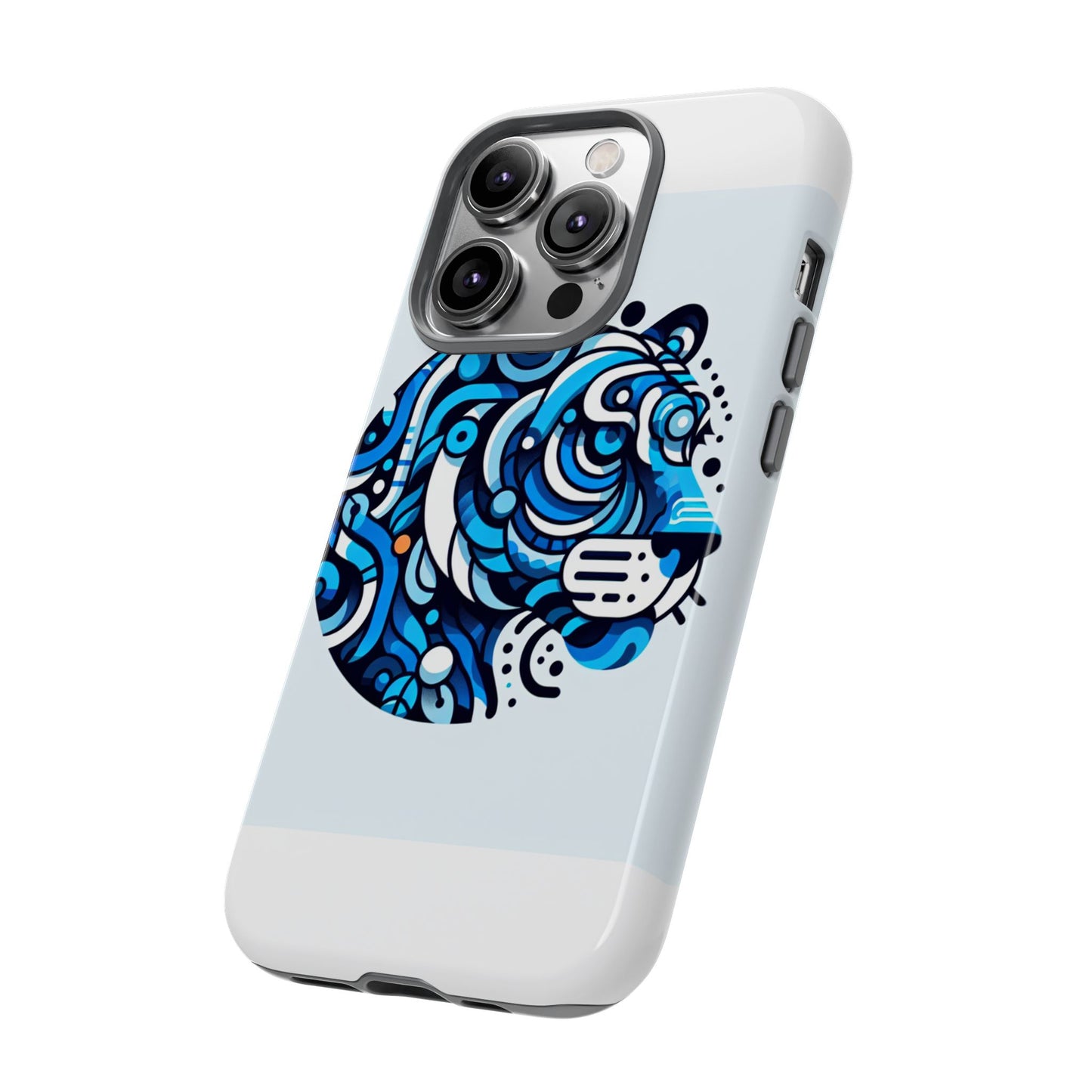 vibrant 3d wrap protective phone case with unique blue lion design for stylish expression and fun accessories compatible with iphone 13, 14, 15 & 16 – all models including pro, pro max & plus