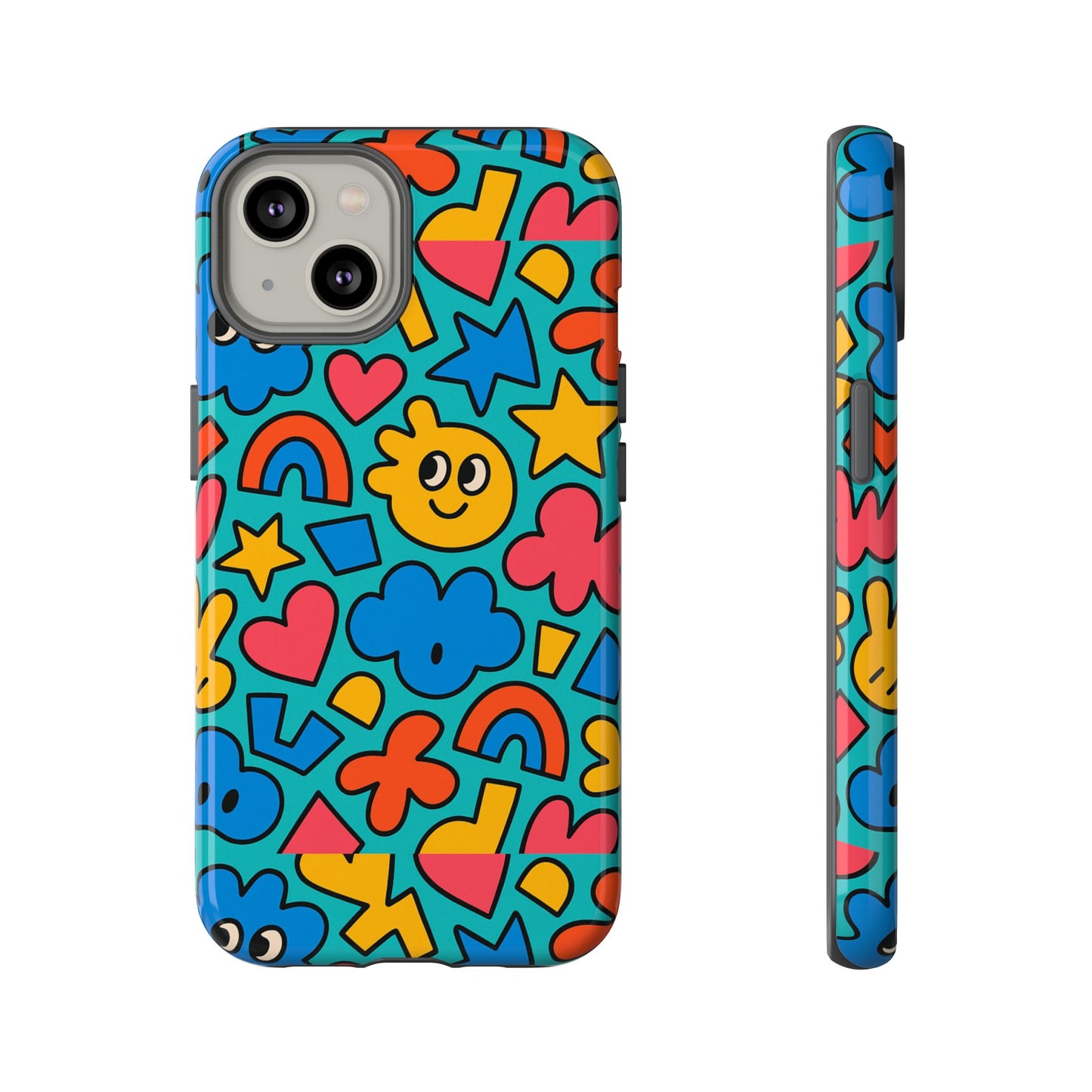 vibrant cartoon 3d wrap protective phone case with fun playful design for smartphone lovers compatible with iphone 13, 14, 15 & 16 – all models including pro, pro max & plus