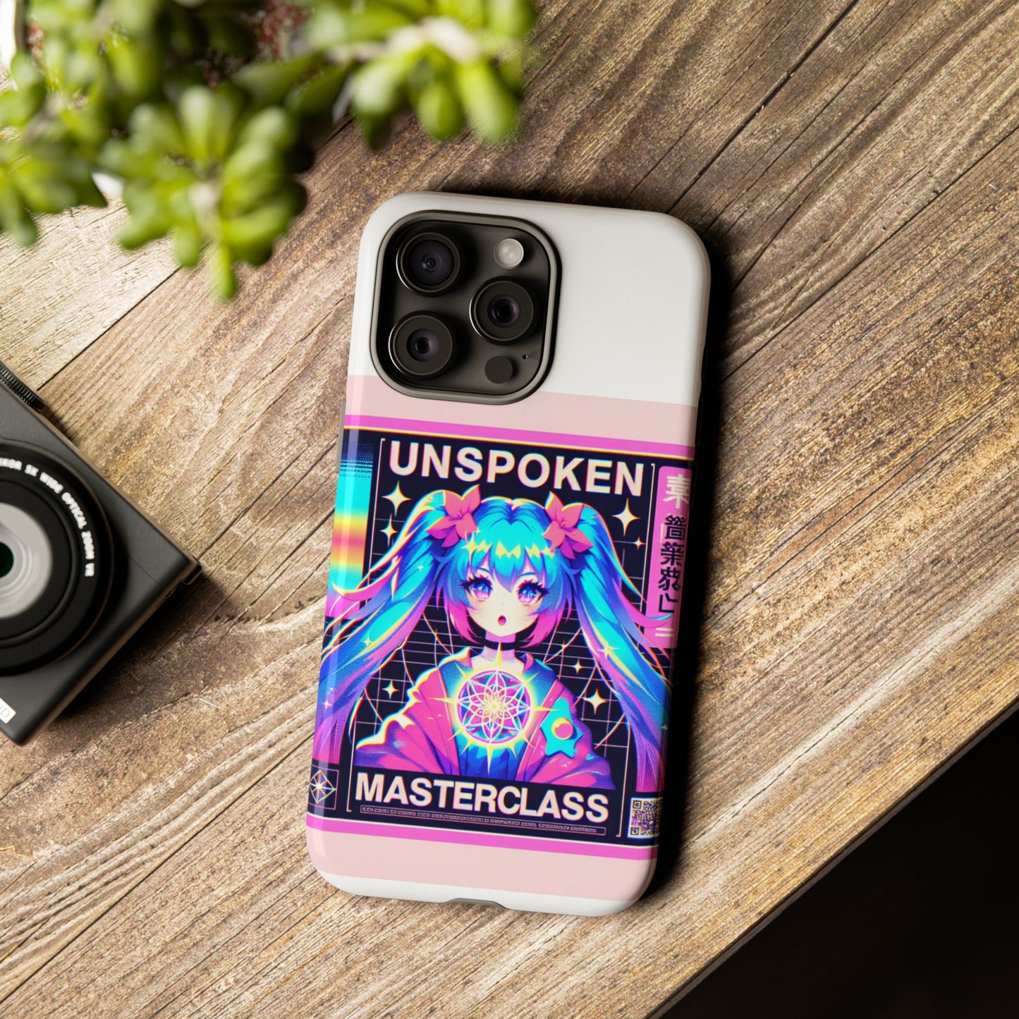 unspoken riz masterclass protective phone case, 3d wrap design, durable shock absorption, uv protected, ideal gift for anime and comic fans, glossy or matte finish
