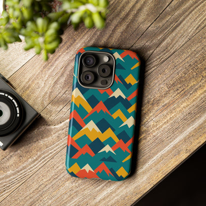 Vibrant Mountain Pattern 3D Wrap Protective Phone Case Stylish Accessory for Men and Women Compatible with iPhone 13, 14, 15 & 16 – All Models Including Pro, Pro Max & Plus