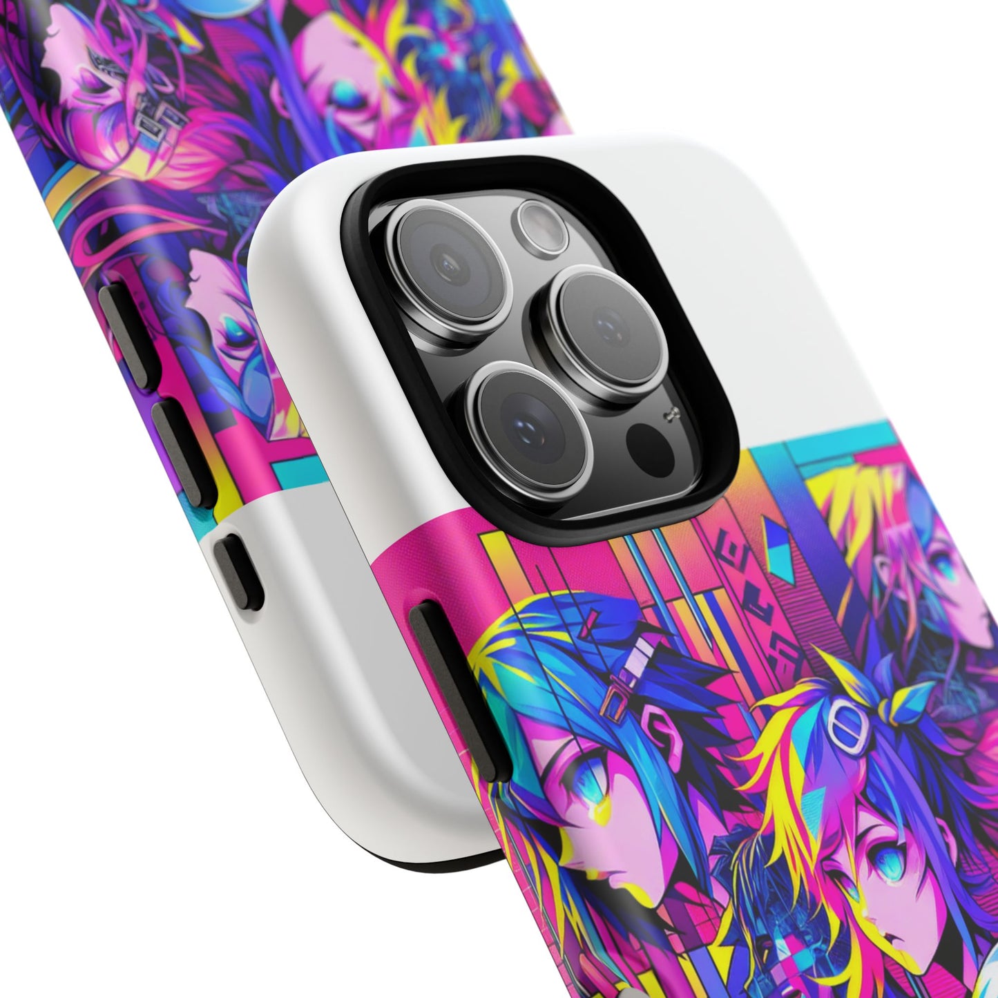 cap-free culture protective phone case with 3d wrap design, durable silicone liner, uv resistant, ideal gift for anime and comic fans