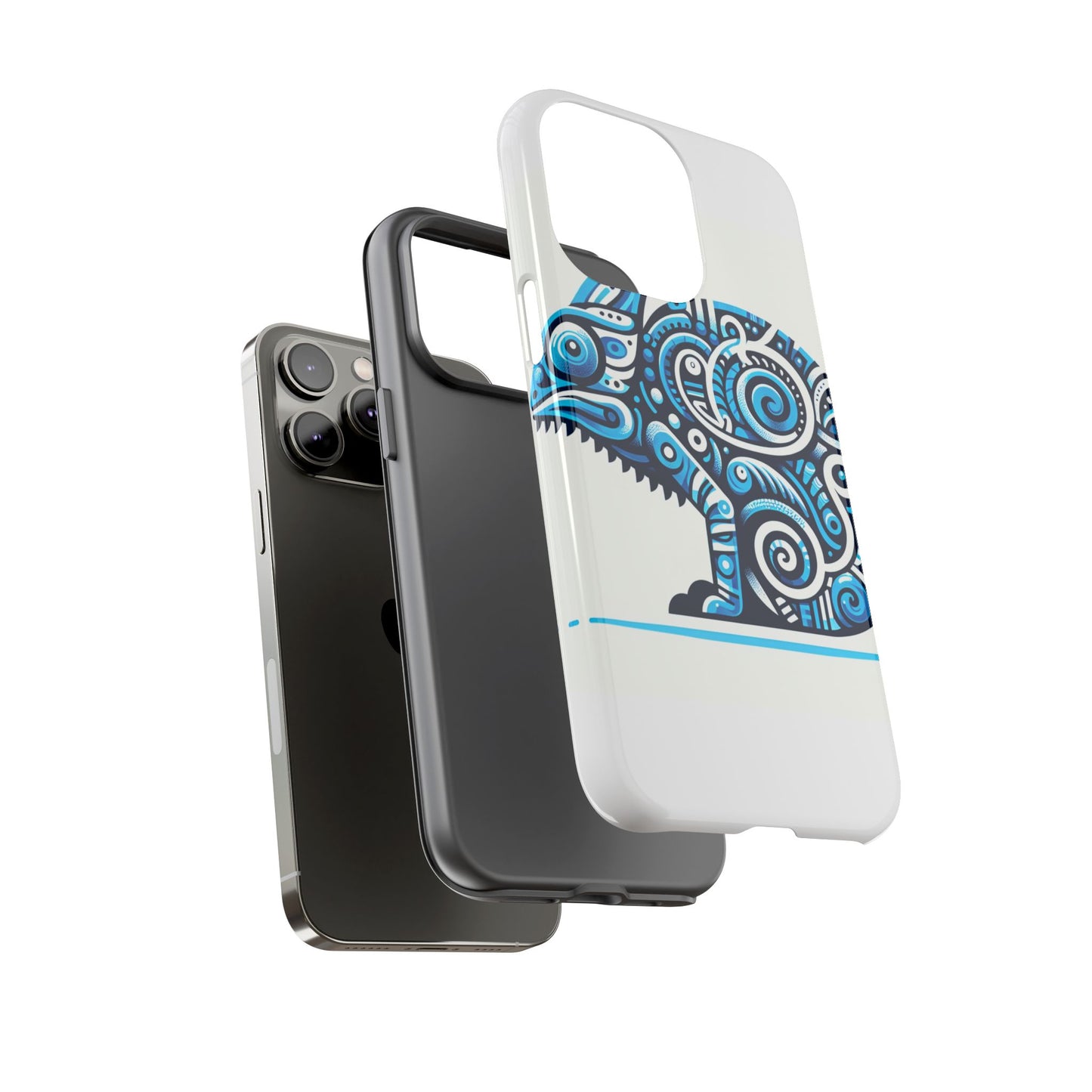vibrant 3d chameleon design protective phone case for creative individuals stylish protection compatible with iphone 13, 14, 15 & 16 – all models including pro, pro max & plus