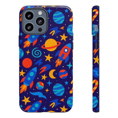 Vibrant Space Theme Protective Phone Case with 3D Wrap Design for Unique Expression Compatible with iPhone 13, 14, 15 & 16 – all models including Pro, Pro Max & Plus