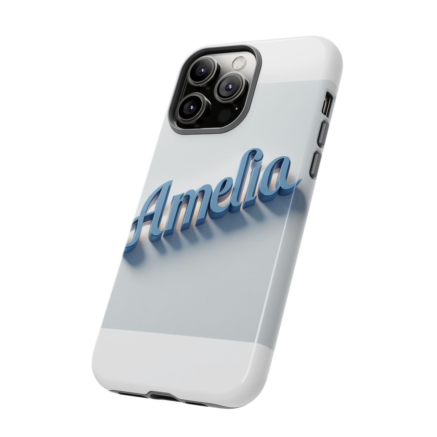 vibrant 3d lettering phone case in blue for self-expression and style compatible with iphone 13, 14, 15 & 16 – all models including pro, pro max & plus
