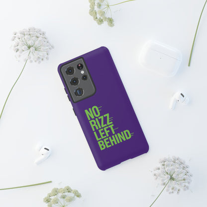 Tough Phone Case - No Rizz Left Behind - Durable, Stylish Protection for Active Lifestyles - Impact-Resistant, Dual Layer, Shock-Absorbing TPU - Perfect Gift for Tech Lovers