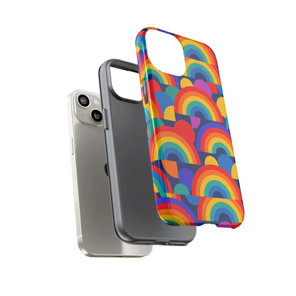 Multicolour Rainbow Design Protective Phone Case – Stylish 3D Wrap Finish for Unique Expression – Compatible with iPhone 13, 14, 15 & 16 – All Models Including Pro, Pro Max & Plus