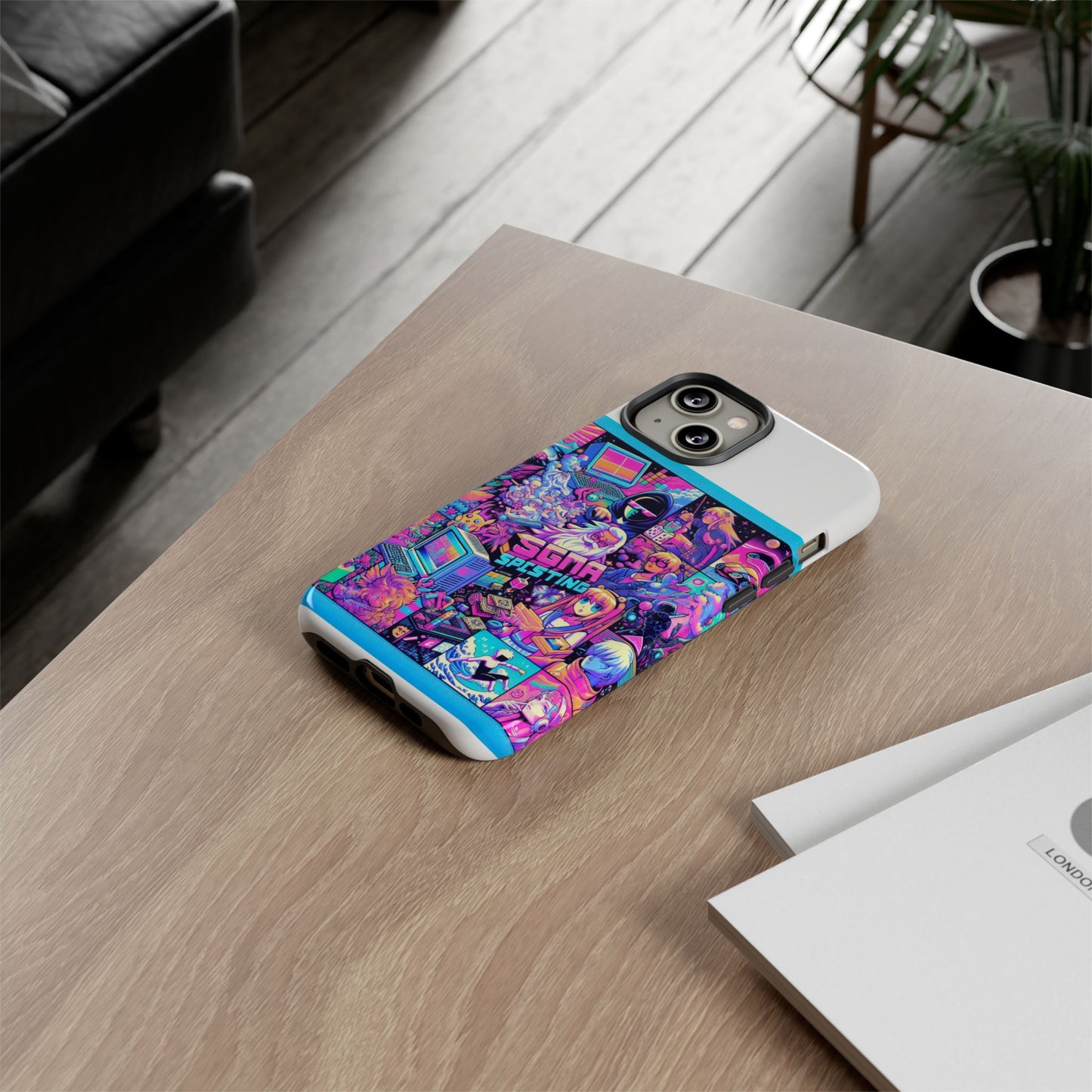 sigma sprinting vibrant protective phone case for smartphones, 3d wrap design with uv protection, durable shock absorbent material, ideal gift for anime and comic lovers