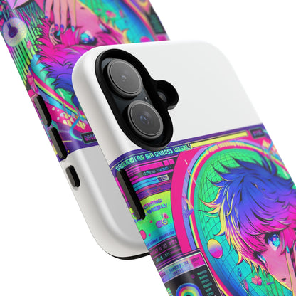 Touching Grass Weekly 3D Protective Phone Case for Anime Lovers, Durable Shock Absorption, UV Protected, Glossy or Matte Finish Options