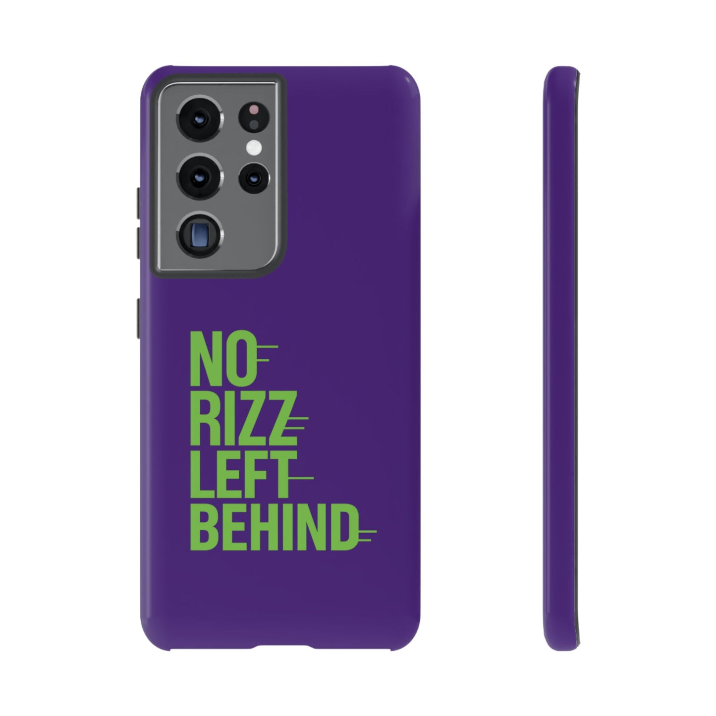 tough phone case - no rizz left behind - durable, stylish protection for active lifestyles - impact-resistant, dual layer, shock-absorbing tpu - perfect gift for tech lovers