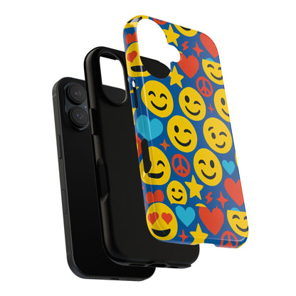 Vibrant 3D Emoji Protective Phone Case for Kids and Adults – Fun Multicolour Design for Stylish Protection Compatible with iPhone 13, 14, 15 & 16 – all models including Pro, Pro Max & Plus