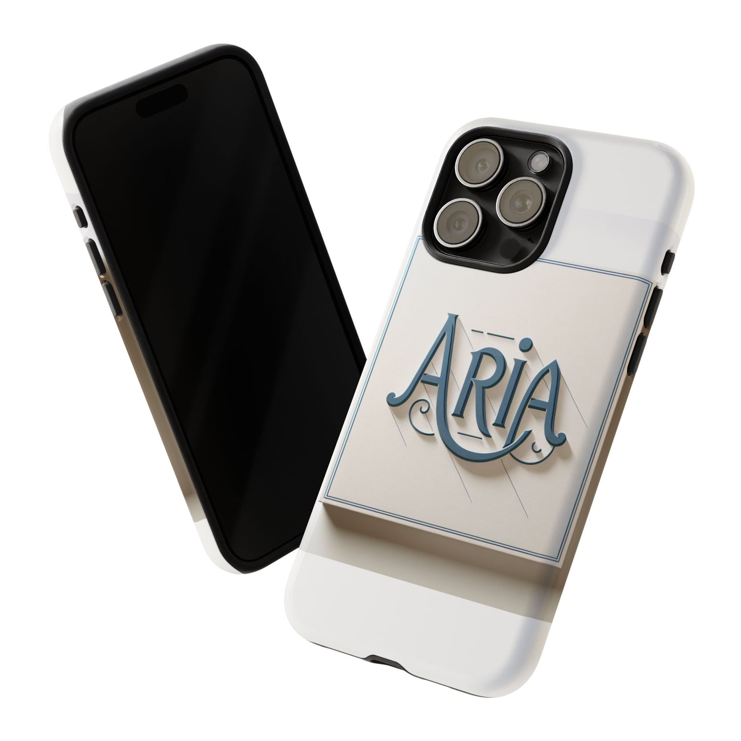 3d textured phone case in elegant blue and white design for stylish protection compatible with iphone 13, 14, 15 & 16 – all models including pro, pro max & plus