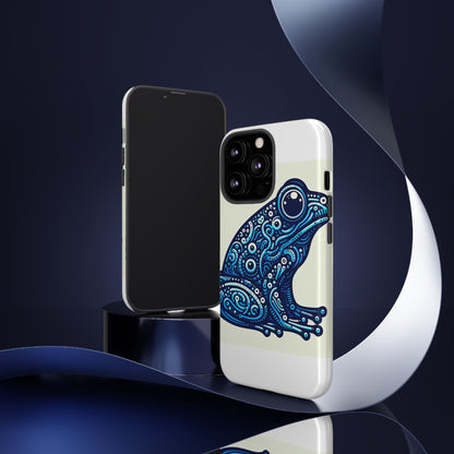 Vibrant 3D Blue Frog Design Protective Phone Case for Trendsetters – Stylish Protection Compatible with iPhone 13, 14, 15 & 16 – all models including Pro, Pro Max & Plus