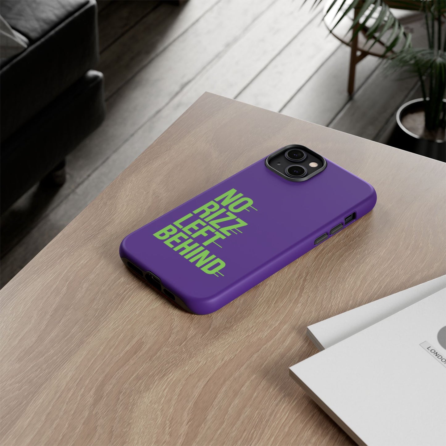tough phone case - no rizz left behind - durable, stylish protection for active lifestyles - impact-resistant, dual layer, shock-absorbing tpu - perfect gift for tech lovers
