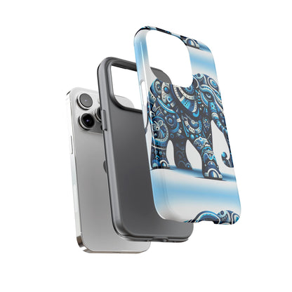 Blue Animal Create 4 3D Wrap Protective Phone Case for Smartphones with Vibrant Anime and Comic Inspired Design Durable Shock Absorption and UV Protection