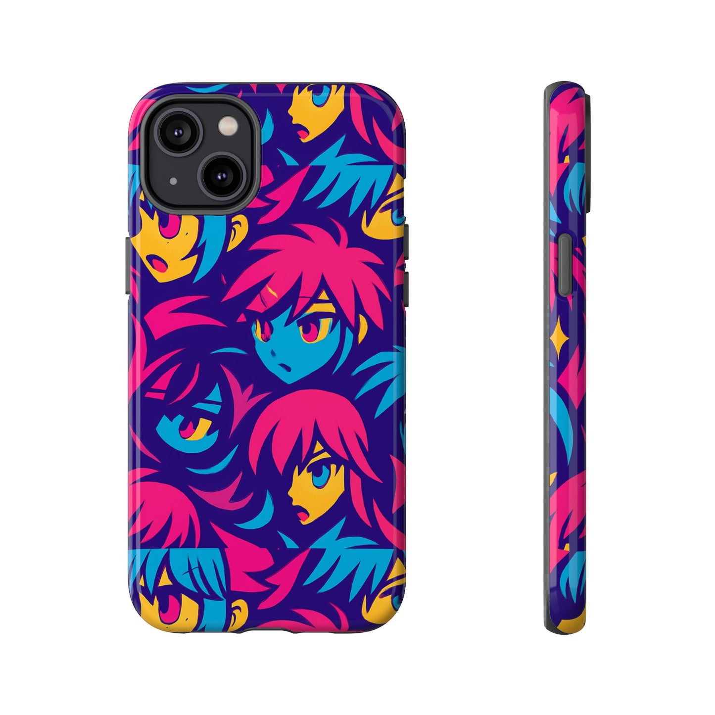 vibrant 3d anime phone case with retro design for stylish protection – unique accessory for self-expression compatible with iphone 13, 14, 15 & 16 – all models including pro, pro max & plus