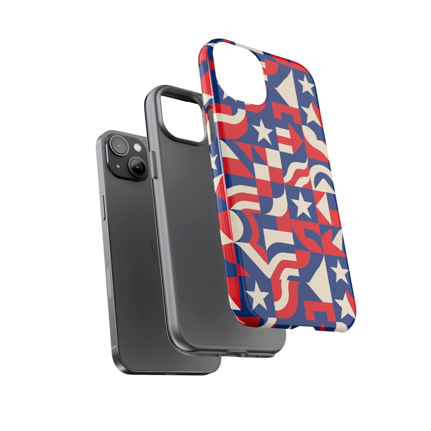 vibrant geometric 3d wrap protective phone case in multicolour design for stylish protection - ideal for men and women, compatible with iphone 13, 14, 15 & 16 – all models including pro, pro max & plus
