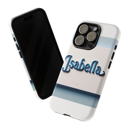 Vibrant 3D Blue Alphabet Design Protective Phone Case Stylish Accessory for Men and Women Unique Phone Cover Compatible with iPhone 13, 14, 15 & 16 – all models including Pro, Pro Max & Plus