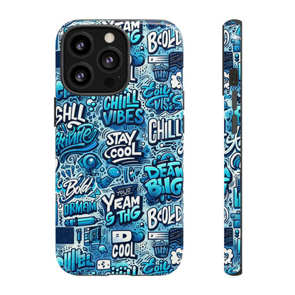 Vibrant 3D Wrap Protective Phone Case with Playful Blue Design for Stylish Protection Compatible with iPhone 13, 14, 15 & 16 – All Models Including Pro, Pro Max & Plus