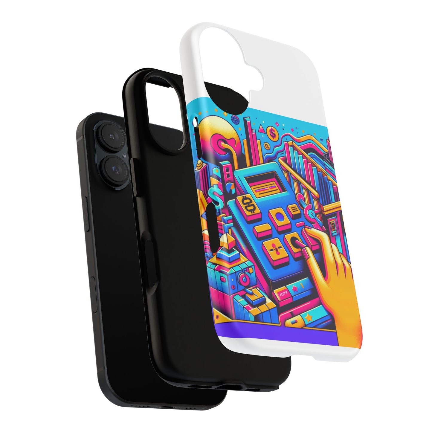 fantum finance dept protective phone case, 3d wrap design, durable silicone liner, uv protected, ideal gift for tech enthusiasts and anime lovers