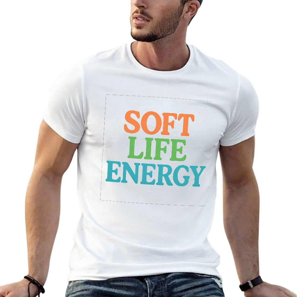 2025 men's short sleeve cotton t-shirt with double-sided printed graphic casual fit fun gift for men women unisex tee