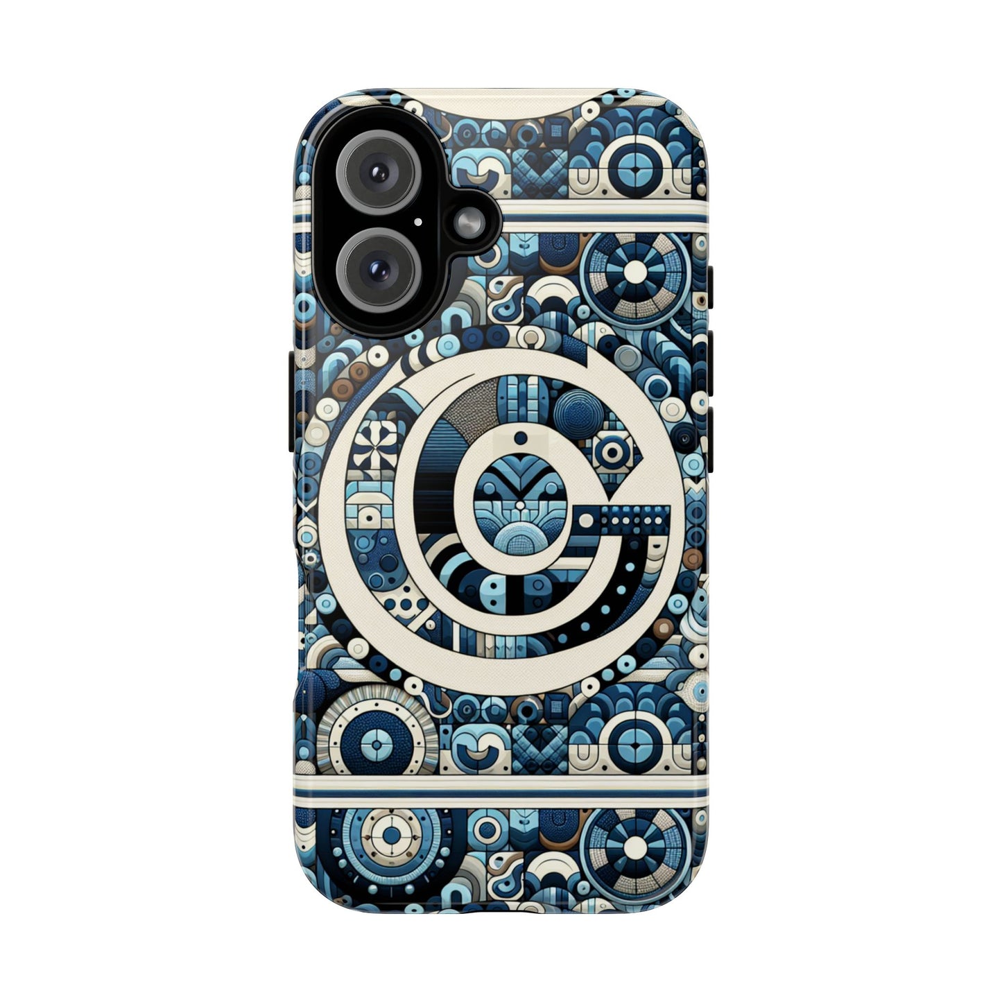 blue letter alphabet c phone case for smartphone protection shock absorption durable silicone cover with 3d wrap design