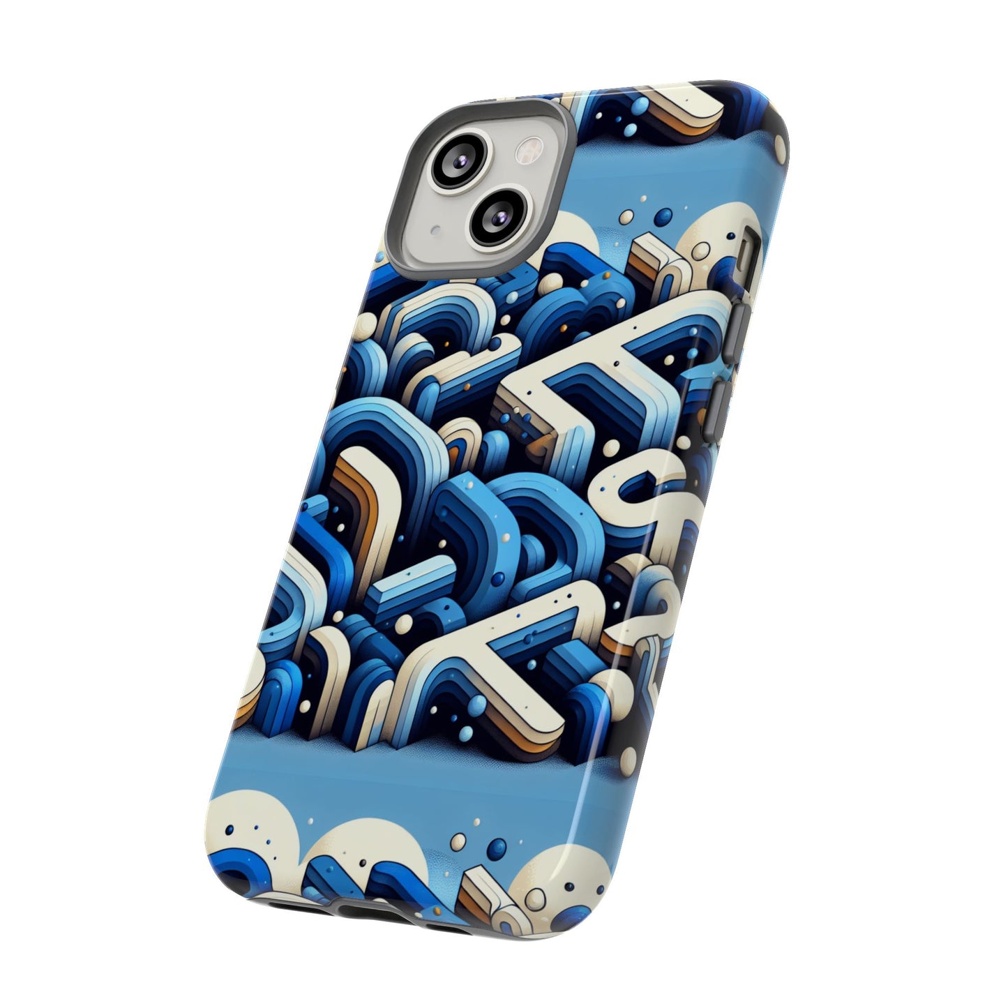 blue alphabet b phone case for men and women shockproof protective cover with 3d wrap design and uv protection