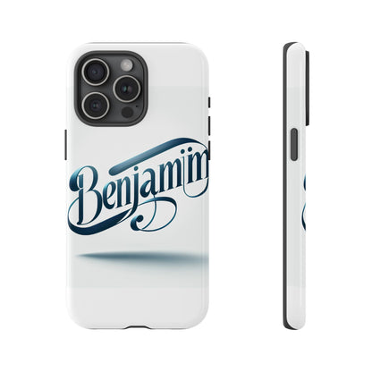 Vibrant 3D Typography Protective Phone Case in Blue – Stylish Protection for Smartphones Compatible with iPhone 13, 14, 15 & 16 – All Models Including Pro, Pro Max & Plus