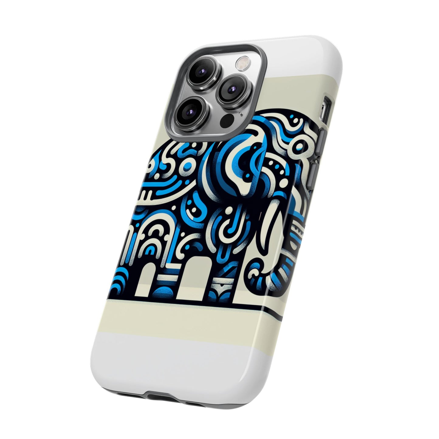 vibrant 3d elephant design protective phone case for stylish protection compatible with iphone 13, 14, 15 & 16 – all models including pro, pro max & plus