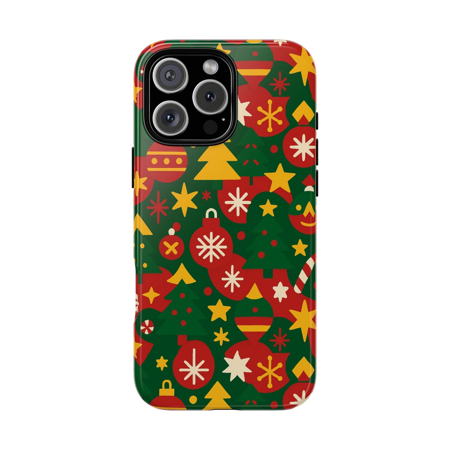 vibrant christmas phone case with festive 3d wrap design – colourful holiday protective cover compatible with iphone 13, 14, 15 & 16 – all models including pro, pro max & plus