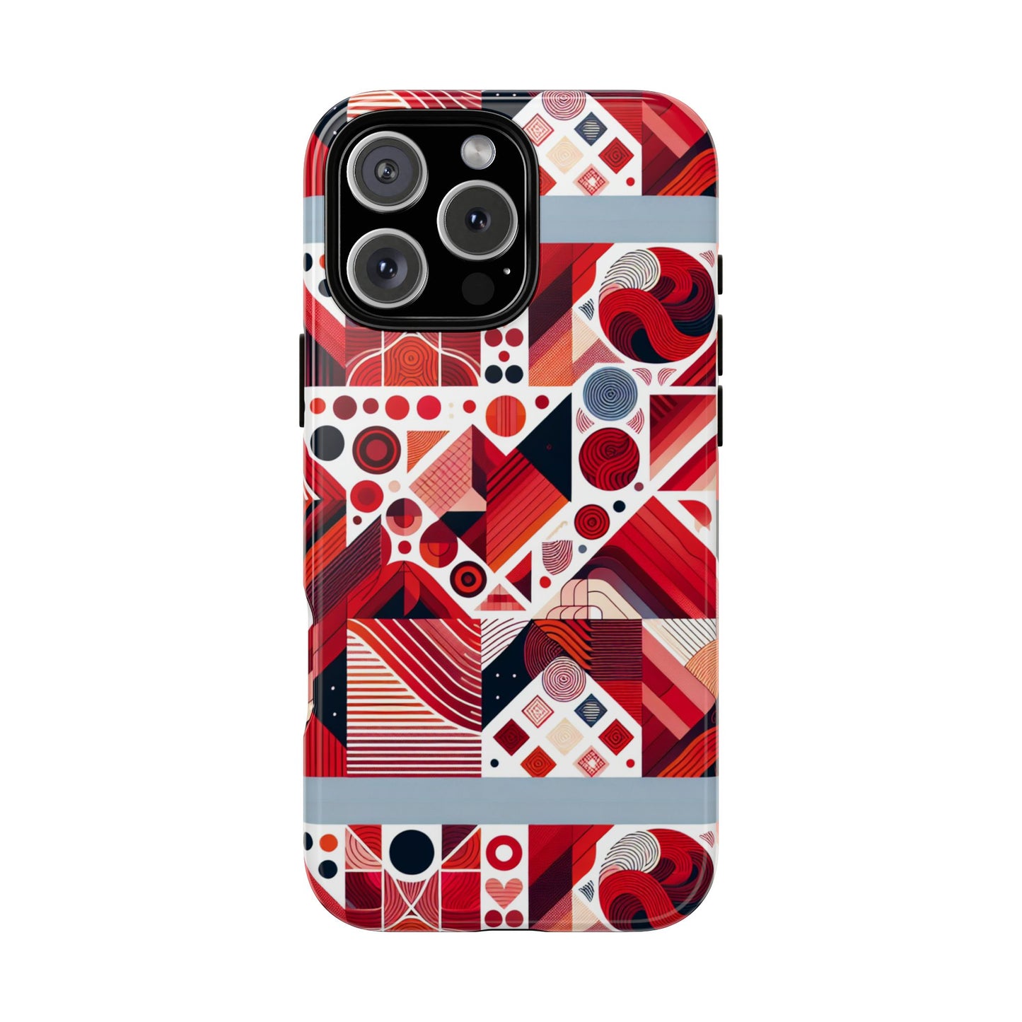 pattern image 8 vibrant shockproof phone case for kids and teens with abstract geometric design compatible with iphone 13, 14, 15 & 16 – all models including pro, pro max & plus