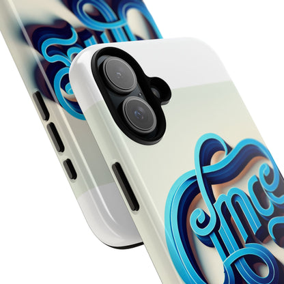 Vibrant 3D Textured Phone Case for Stylish Protection in Blue – Compatible with iPhone 13, 14, 15 & 16 – All Models Including Pro, Pro Max & Plus