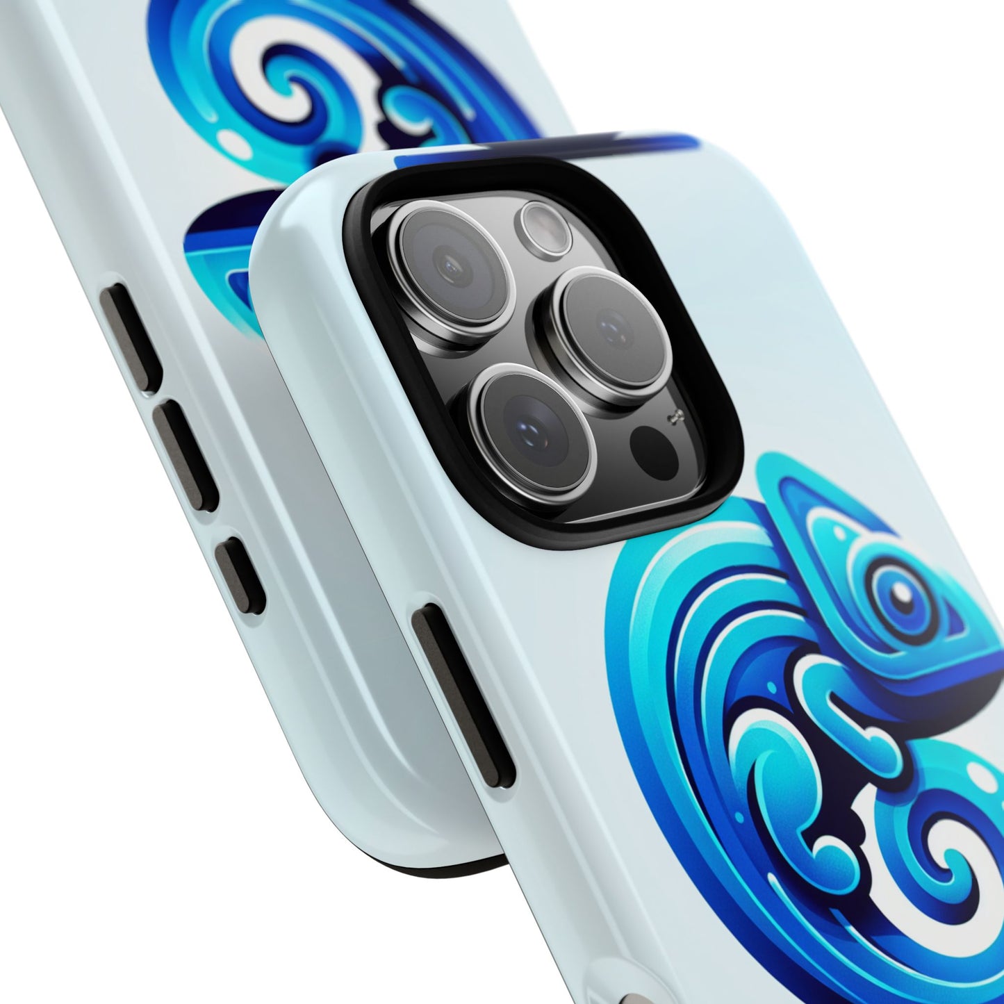 cool blue animal create 6 phone case with 3d wrap shockproof tpu cover for kids and teenagers, anime and comic inspired design