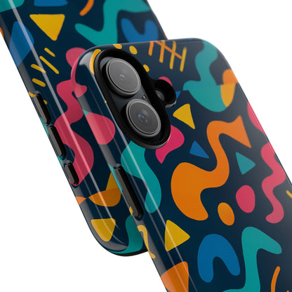 Vibrant Abstract Protective Phone Case with Bold 3D Design for Unique Expression and Stylish Protection Compatible with iPhone 13, 14, 15 & 16 – all models including Pro, Pro Max & Plus