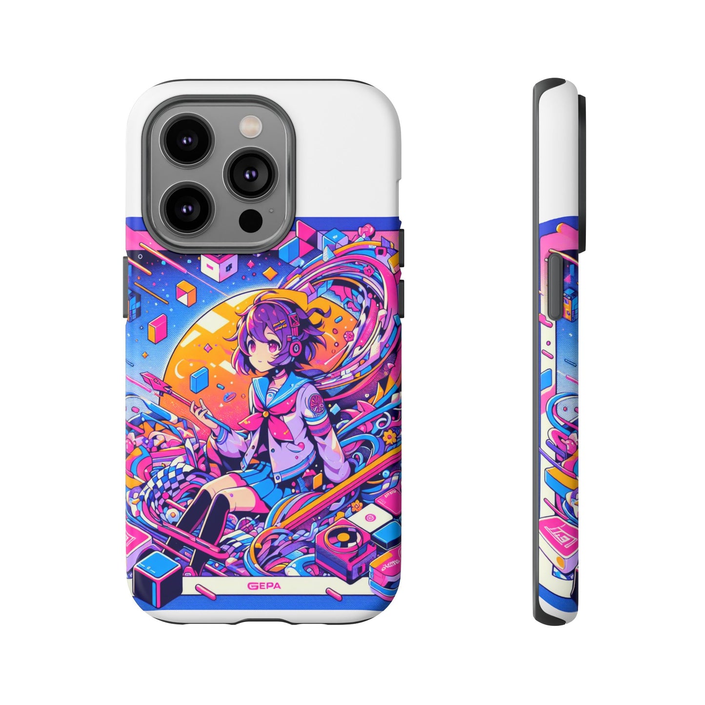 skibidi system update 3d wrap protective phone case for anime and comic fans, durable shock absorption, uv protected, glossy or matte finish