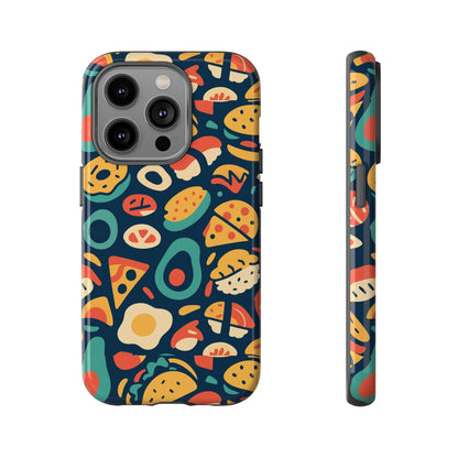 Vibrant Food-Themed Protective Phone Case with 3D Design for Stylish Protection Compatible with iPhone 13, 14, 15 & 16 – all models including Pro, Pro Max & Plus