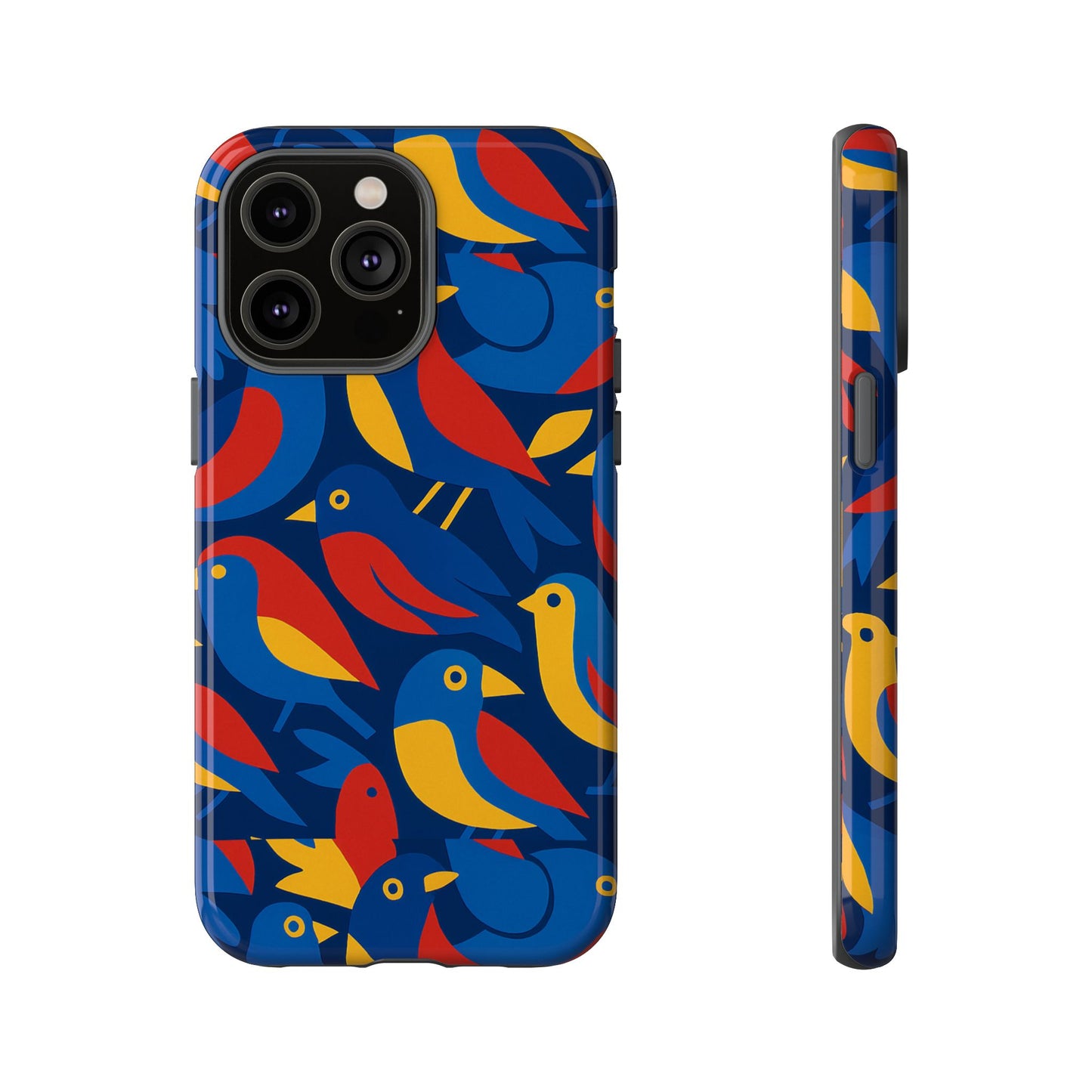 vibrant 3d wrap protective phone case with colourful bird design stylish accessory for men and women compatible with iphone 13, 14, 15 & 16 – all models including pro, pro max & plus