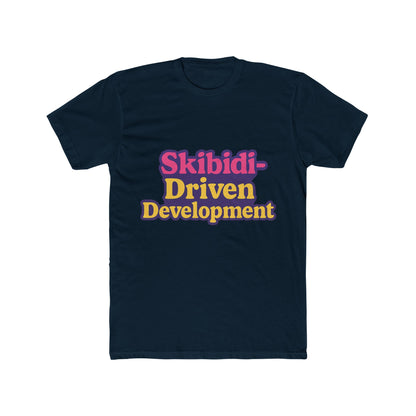Skibidi-Driven Development Meme Purple Unisex T-Shirt - Trendy Viral Graphic Tee