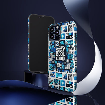 Vibrant 3D Wrap Protective Phone Case with Unique Blue Graphic Design for Trendy Individuals – Stylish Protection Compatible with iPhone 13, 14, 15 & 16 – All Models Including Pro, Pro Max & Plus