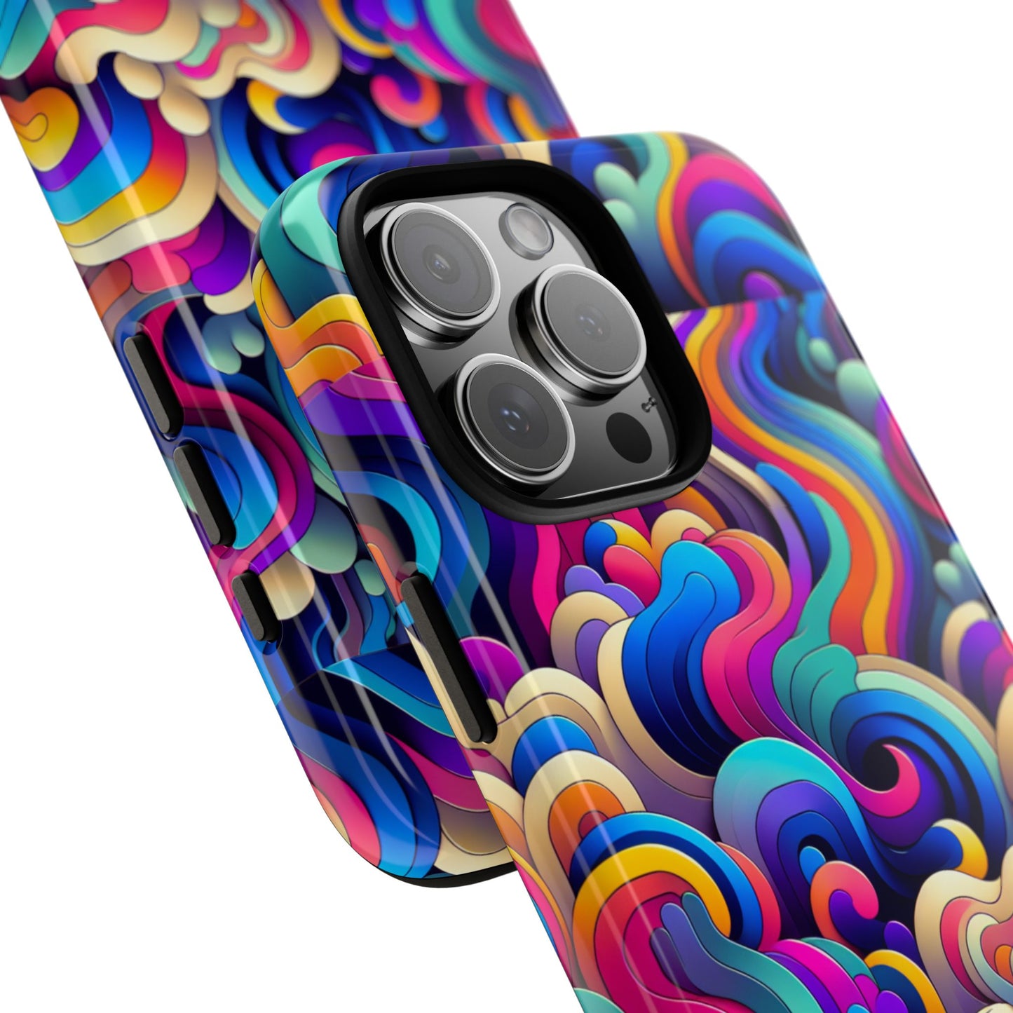 pink pattern image 9 phone case with 3d wrap and shock protection for smartphones