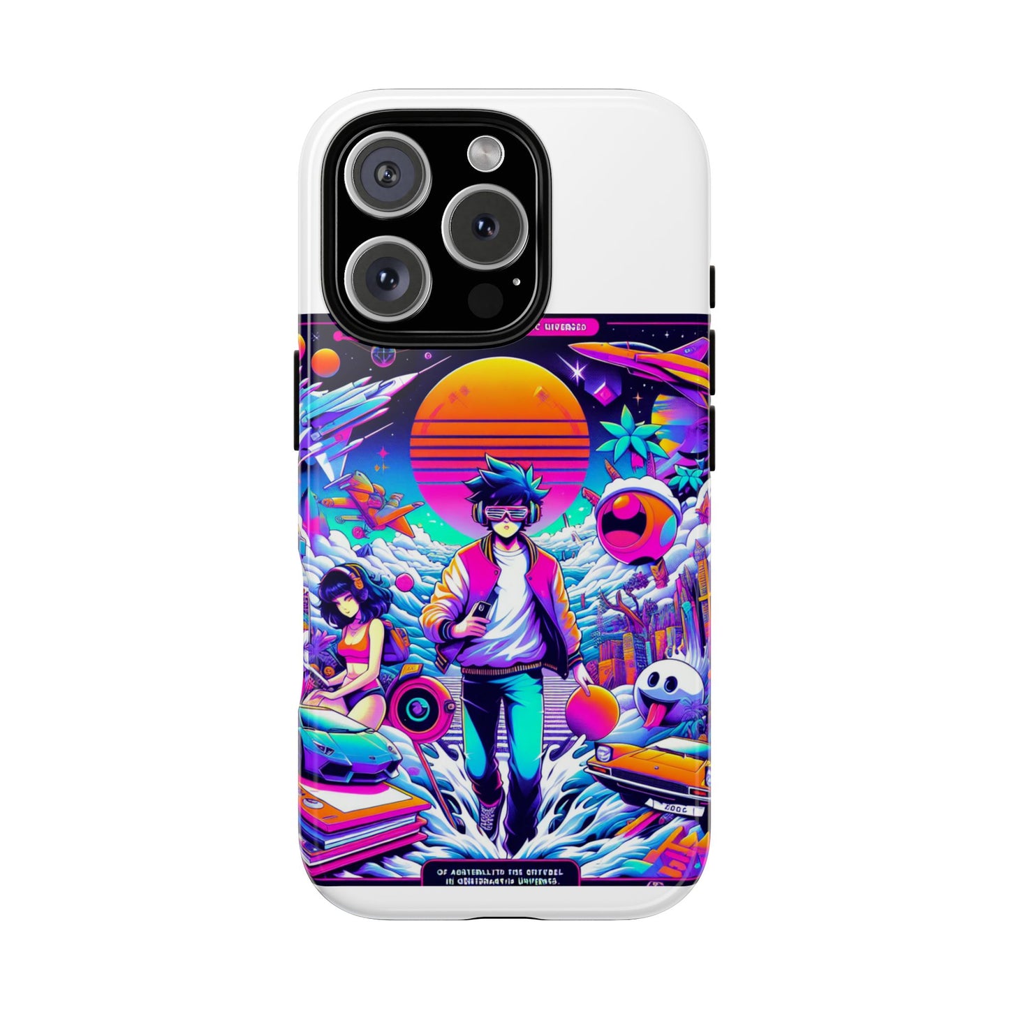 skibidiverse traveller protective phone case with 3d wrap design, durable uv protection, shock absorption for anime and comic culture fans