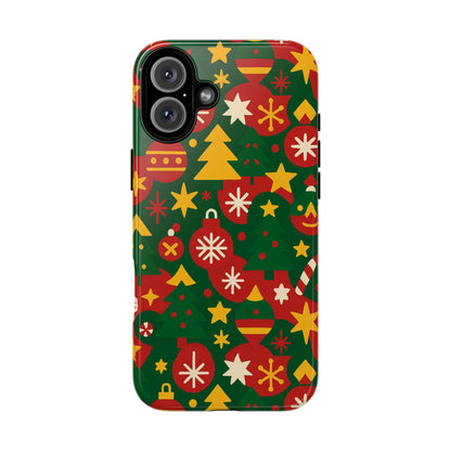 Vibrant Christmas Phone Case with Festive 3D Wrap Design – Colourful Holiday Protective Cover Compatible with iPhone 13, 14, 15 & 16 – All Models Including Pro, Pro Max & Plus