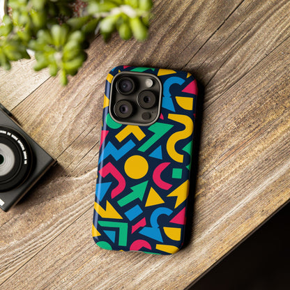 Vibrant 3D Geometric Print Phone Case for Men and Women – Stylish Protection with Multicolour Design, Compatible with iPhone 13, 14, 15 & 16 – All Models Including Pro, Pro Max & Plus