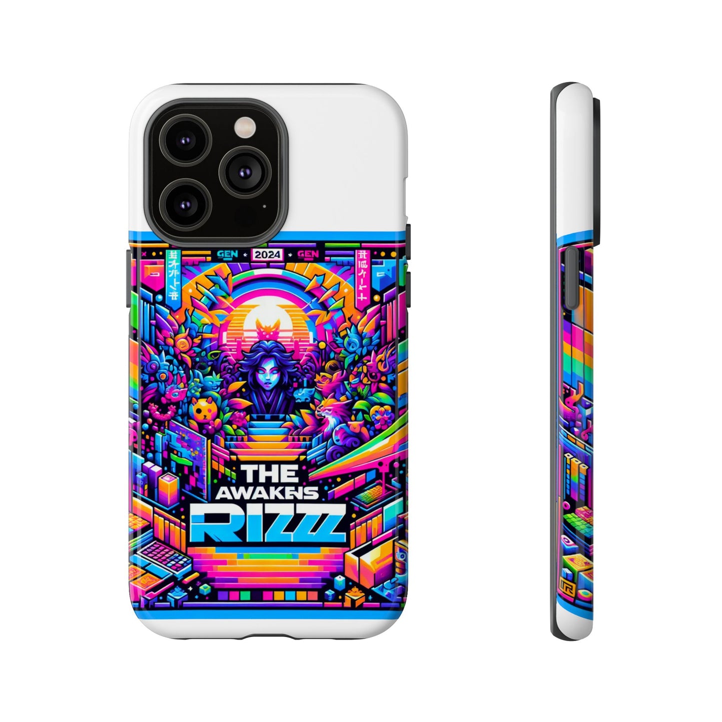 the rizz awakens 3d wrap protective phone case for anime and comic lovers